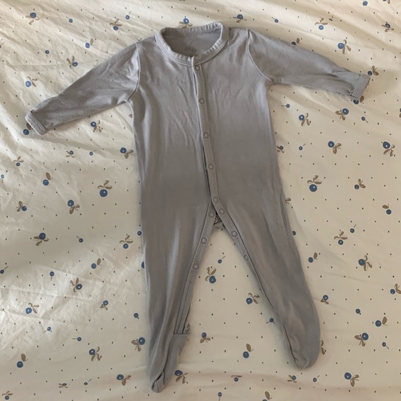Kyte Baby Newborn Snap Footie Grey - Picture 1 of 2